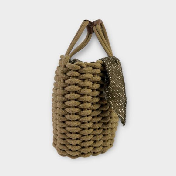 Le Voyage En Panier Woven Rope Picnic Style Vacation Summer Tote Bag - Picture 2 of 16